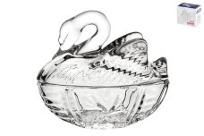 Ваза с крышкой 13.5см Лебедь