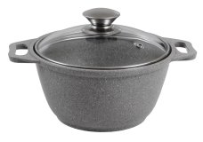 Кастрюля Светлый Мрамор 4,0л со стекл. крышкой АП