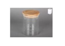 Банка для сыпучих продуктов с крышкой бамбук 750мл