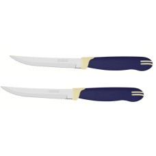 Tramontina Multicolor Ножи для стейков с зубцами 11,3 см, 2 ножа, в блистере