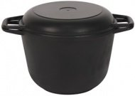 Кастрюля чугунная 4,0 л с крышкой-сковородой