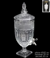 Кувшин с краником 4,5л в под.уп. Стекло 588-171