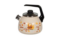 Чайник 3,0л сфер. со свист. ХЛЕБ, слон. кость