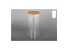 Банка для сыпучих продуктов с крышкой бамбук 1250мл