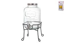 Банка для лимонада на метал. подставке 5л 4433
