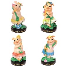 Фигурка декоративная "Свинка", L5 W4 H7,5см,